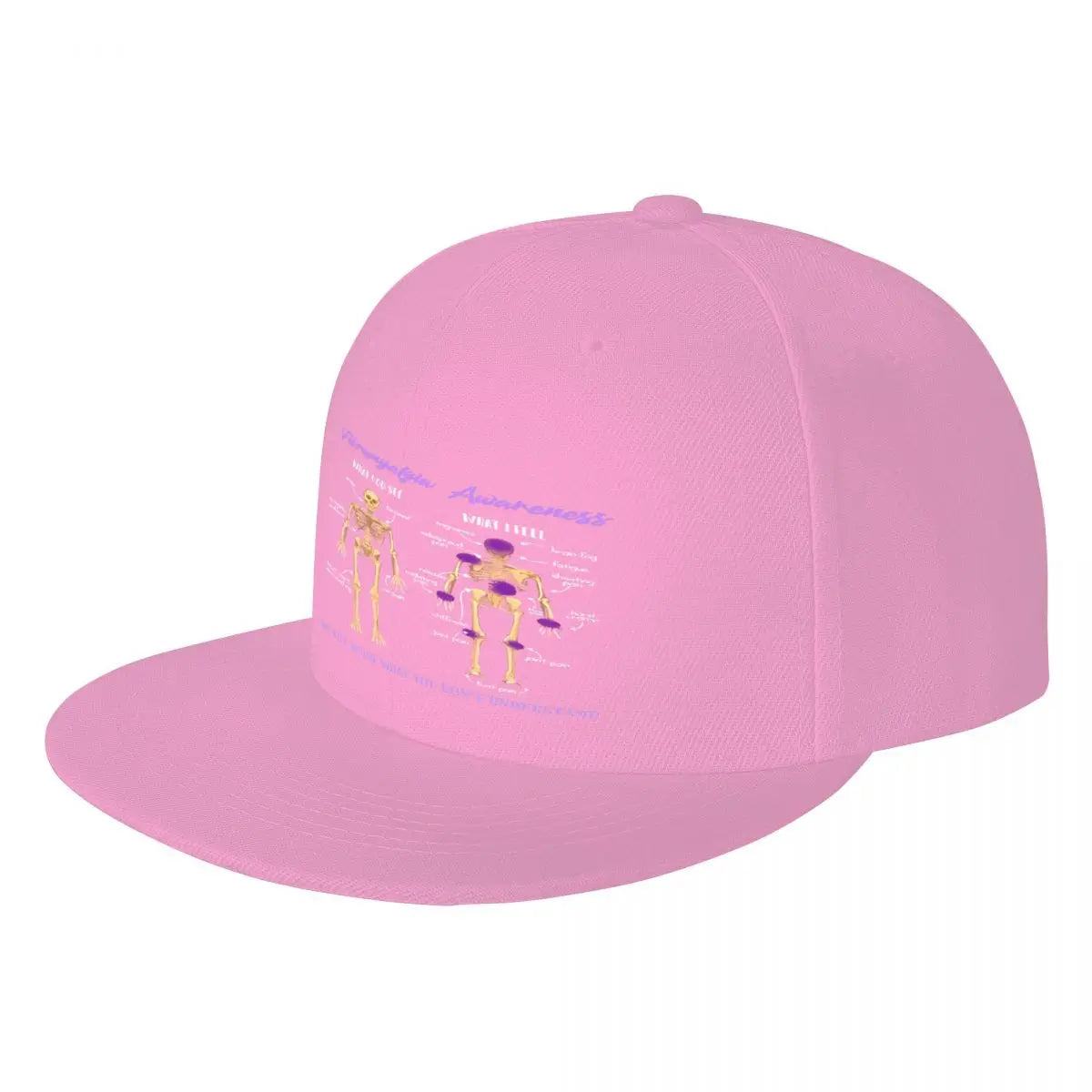 What You See What I Feel Embroidered Flat Brim Baseball Hat