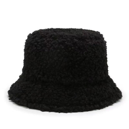 Korean Plush Fleece Lined Bucket Hat