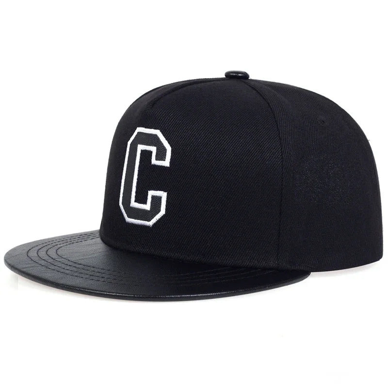 C Letter Embroidered Hip Hop Baseball Hat