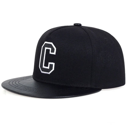 C Letter Embroidered Hip Hop Baseball Hat