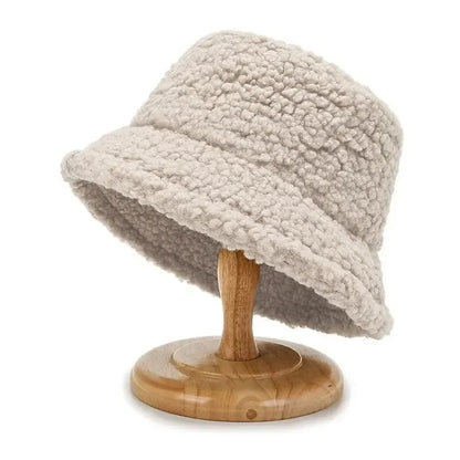 Harajuku Lamb Wool Bucket Hat