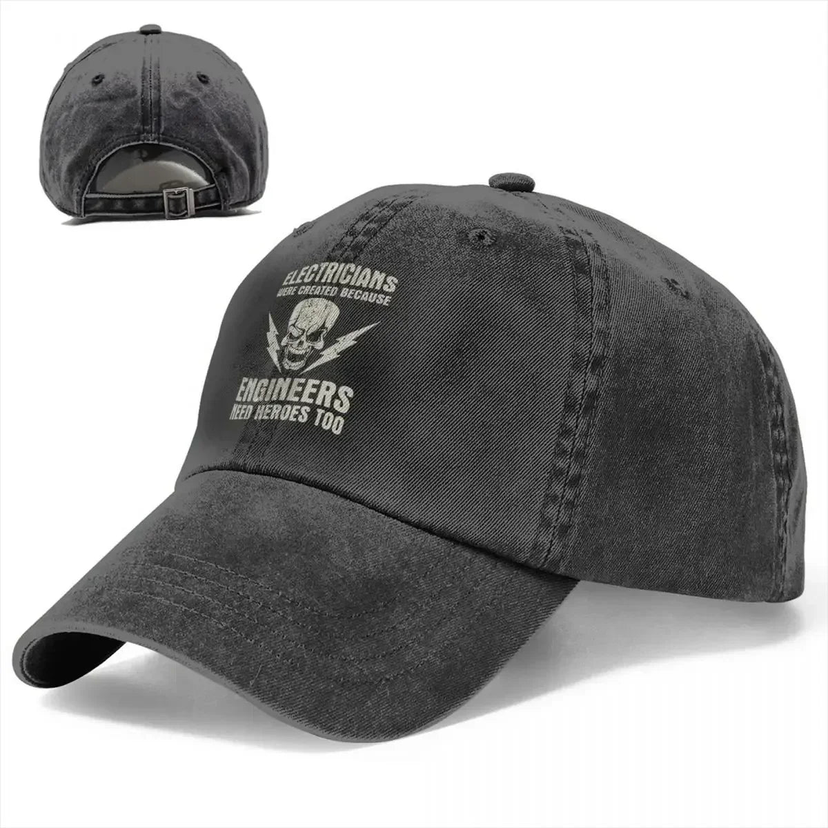 Electrician Hero Engineer Funny Distressed Baseball Cap