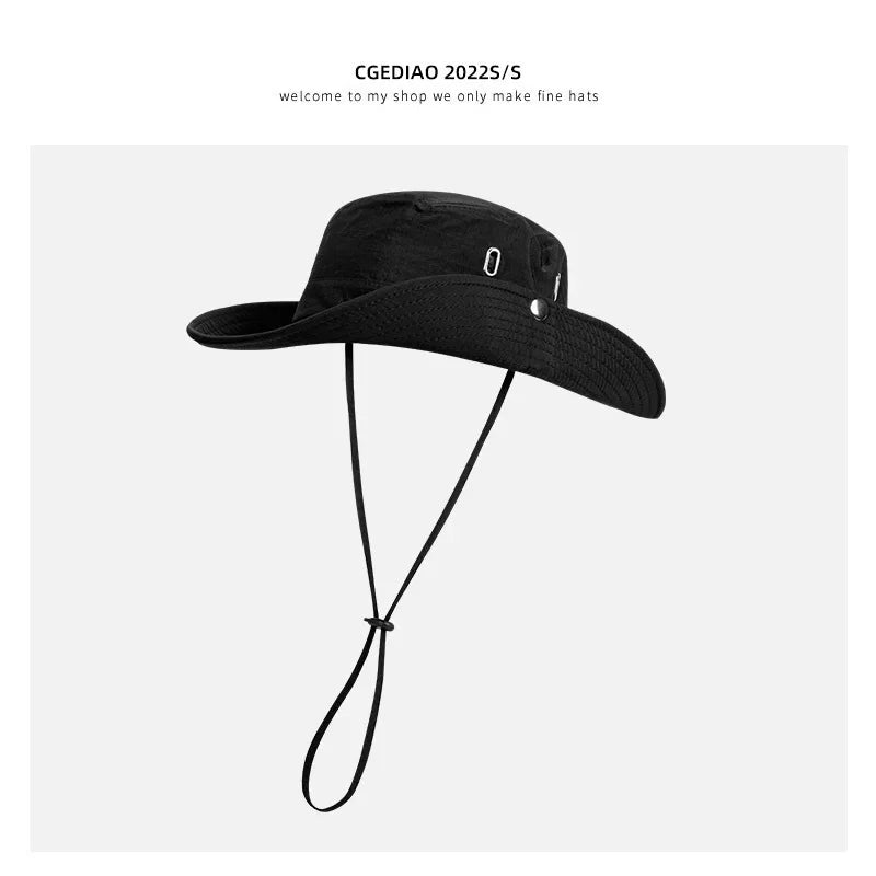 Unisex UV Protection Bucket Hat – Wide Brim Sun Cap