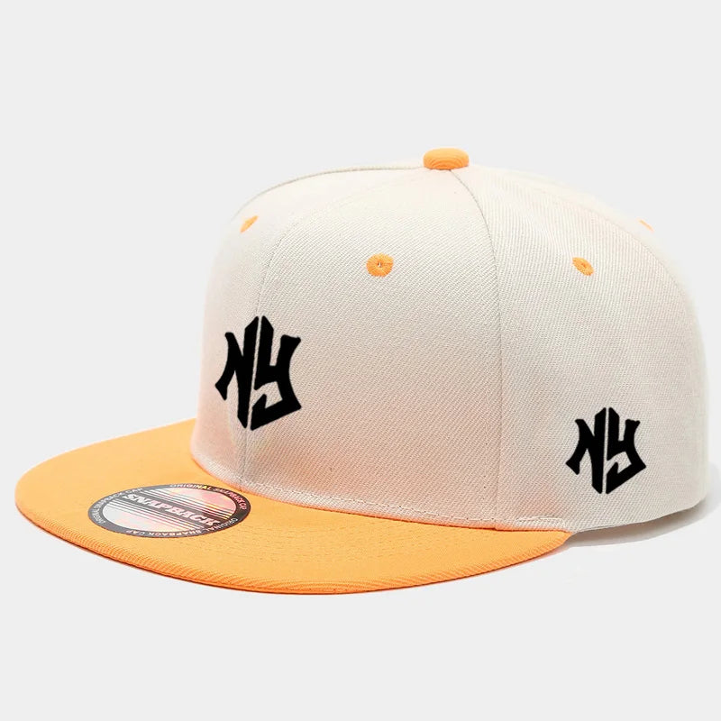 Unisex Color Block Snapback Baseball Cap