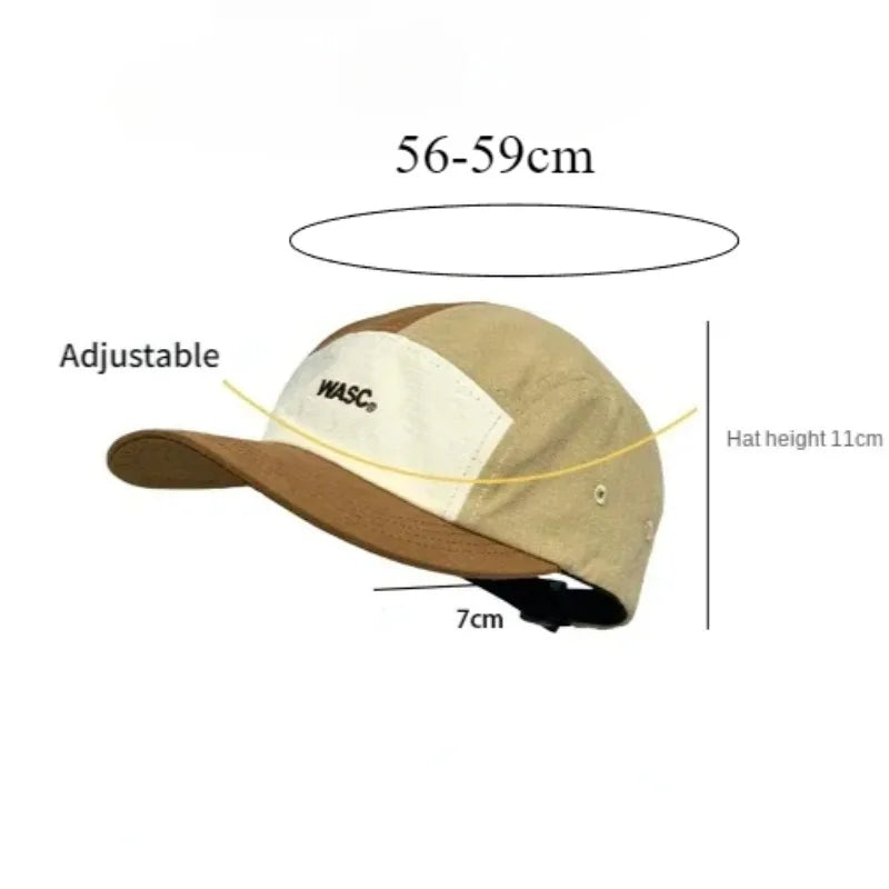 Japanese Patchwork Color Hip Hop Skateboard Snapback Cap