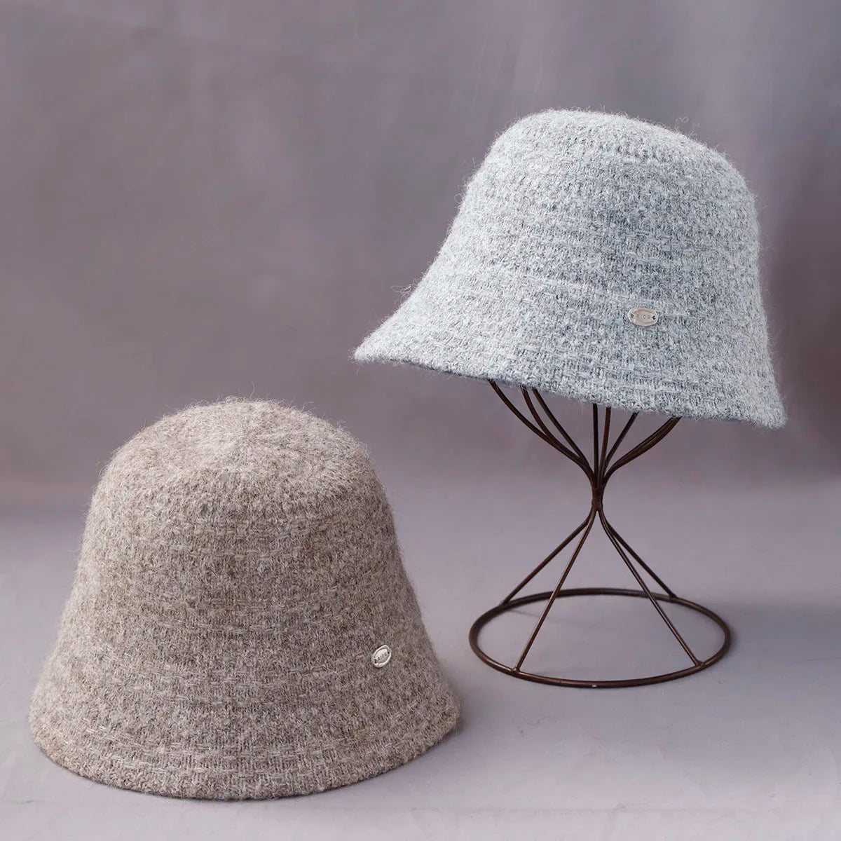 New Y2K Wool Knitted Winter Bucket Hat