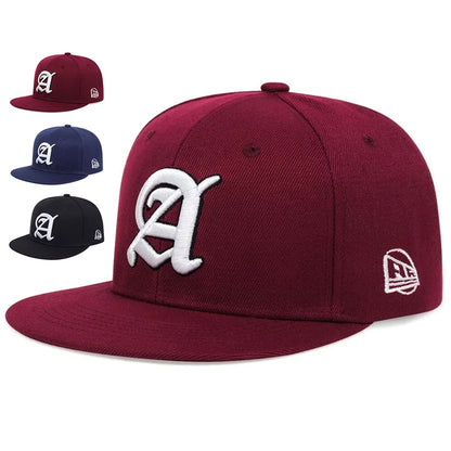 Unisex Personality A Letter Embroidery Hip-hop Hats