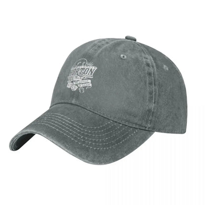 Vintage Distressed Reverend Horton Heat Denim Baseball Cap