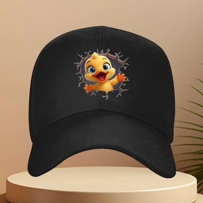 Cute Cartoon Duck Face Adjustable Baseball Cap