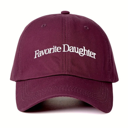 Solid Color Embroidered Adjustable Breathable Baseball Cap