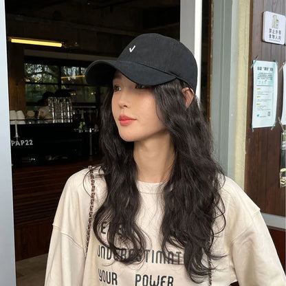 RICYGVM Letter Embroidery Solid Color Baseball Cap