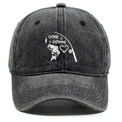 Fishing Skulls Washed Cotton Snapback Caps