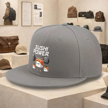 Sushi Power Weightlifting Street Style Snapback Cap