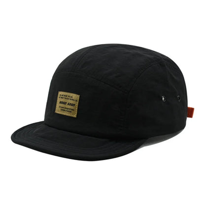 Fashion 5 Panel Quick Dry Flat Brim Baseball Cap