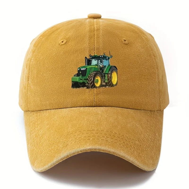 Printed Tractor Retro Duckbill Baseball Cap