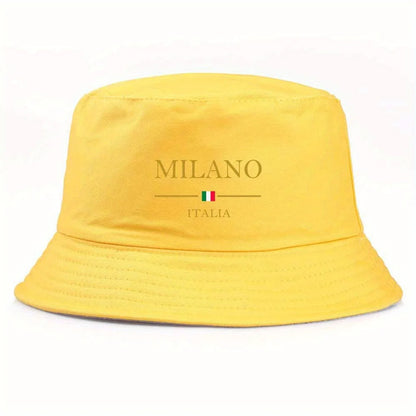 Unisex “MILANO” Printed Streetwear Fisherman Hat