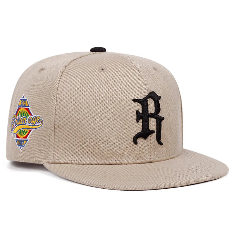Fashion Primary Logo Embroidered Hip Hop Snapback Cap