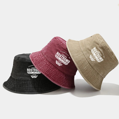 Nostromo Printed Washed Retro Sunshade Fisherman Hat