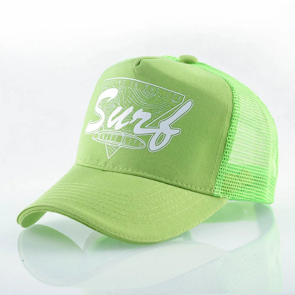 FS Red Yellow 5 Panel Baseball Cap For Men Summer