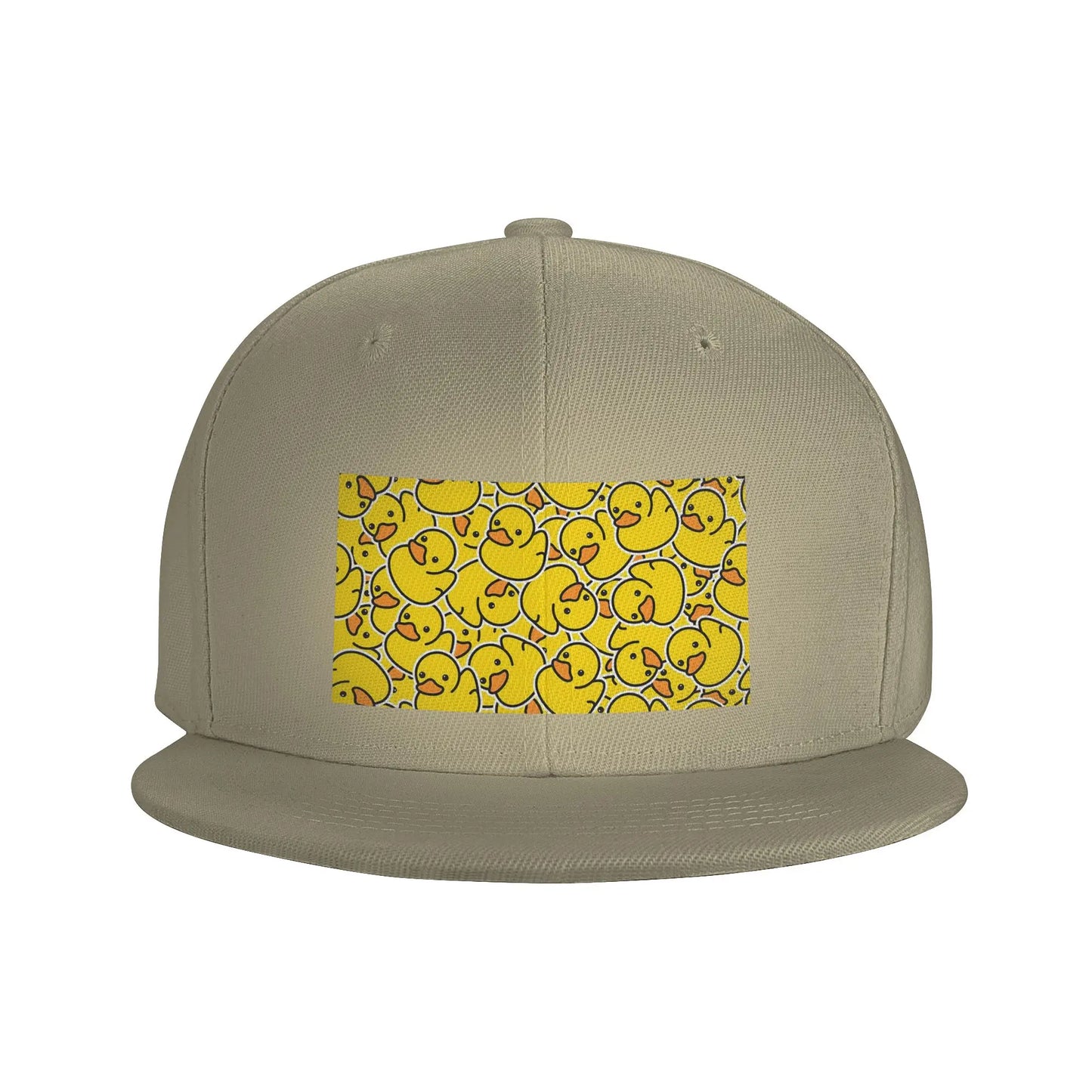 Yellow Rubber Ducks Bathtime Pattern Snapback Cap