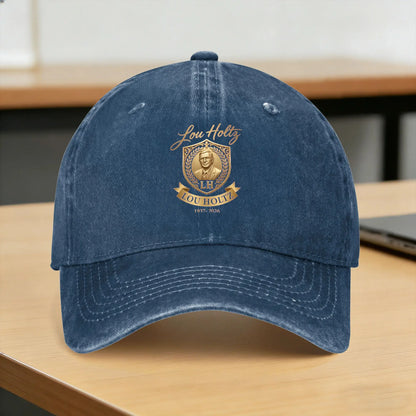 Lou Holtz Logo Washed Adjustable Baseball Cap