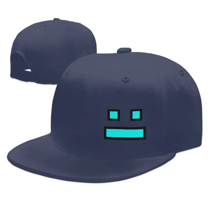 Geometry Dash Gaming Streetwear Adjustable Snapback Cap