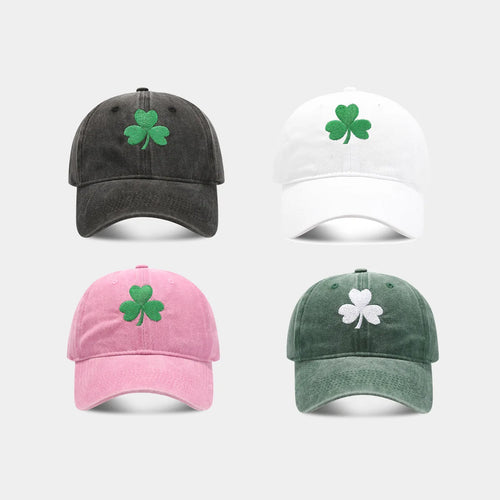 Irish Green Clover Embroidered Baseball Cap