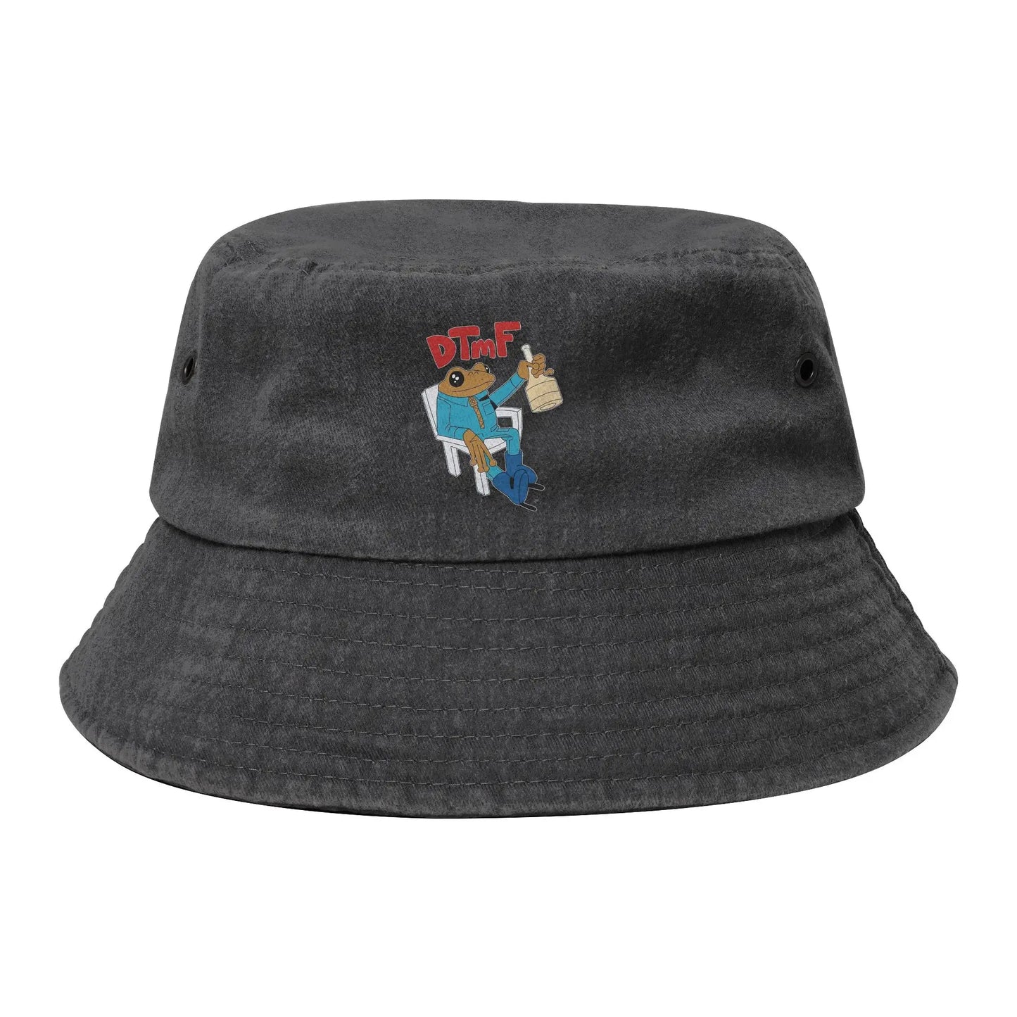 Girl Washed Denim DTMF Bad Bunny Bucket Hat
