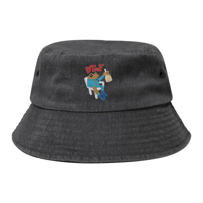 Girl Washed Denim DTMF Bad Bunny Bucket Hat