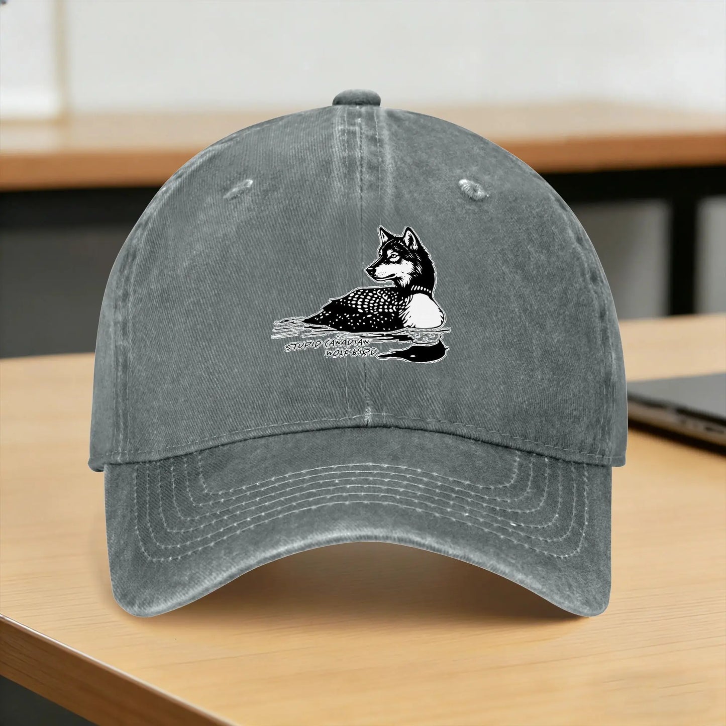 Summer Printed Sun Visor Washed Trucker Cap