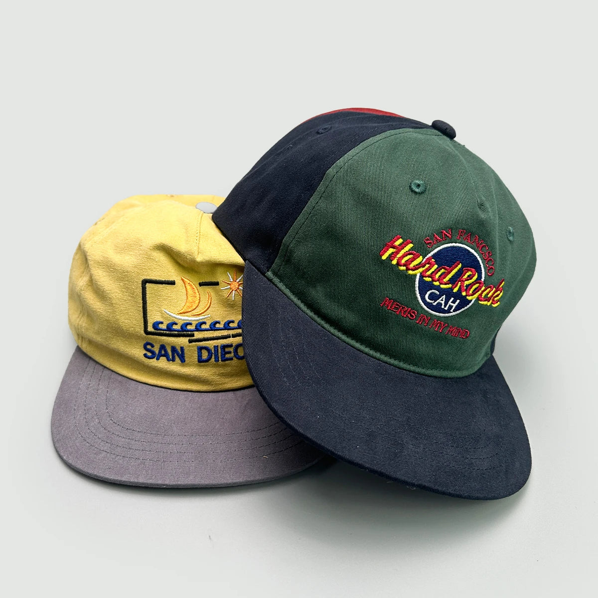 Street Color Block Letter Snapback Cap