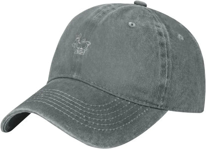 Funny Donkey Denim Washed Cotton Baseball Cap