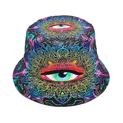 Reversible Punk Hippie Bucket Hat