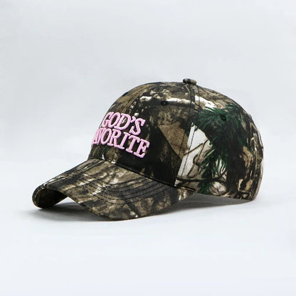 Women's Camo 3D Embroidery Baseball Cap