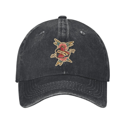 Ed Hardy Mom Heart Washed Trucker Snapback Baseball Cap
