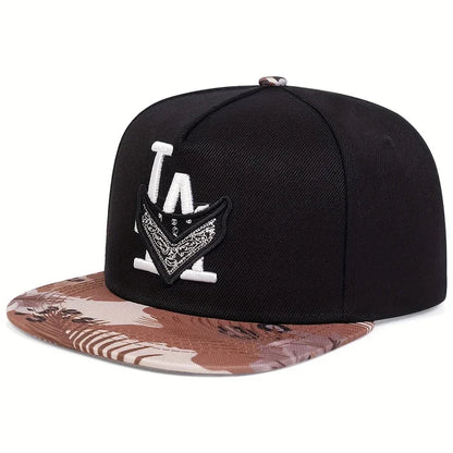 Unisex Los Angeles Embroidery Hip Hop Snapback Cap
