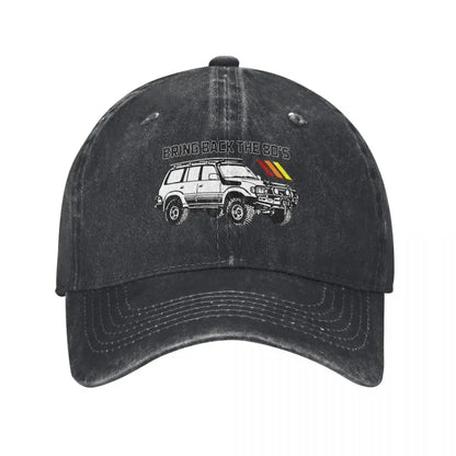 Vintage Land Cruiser Distressed Cotton Baseball Cap