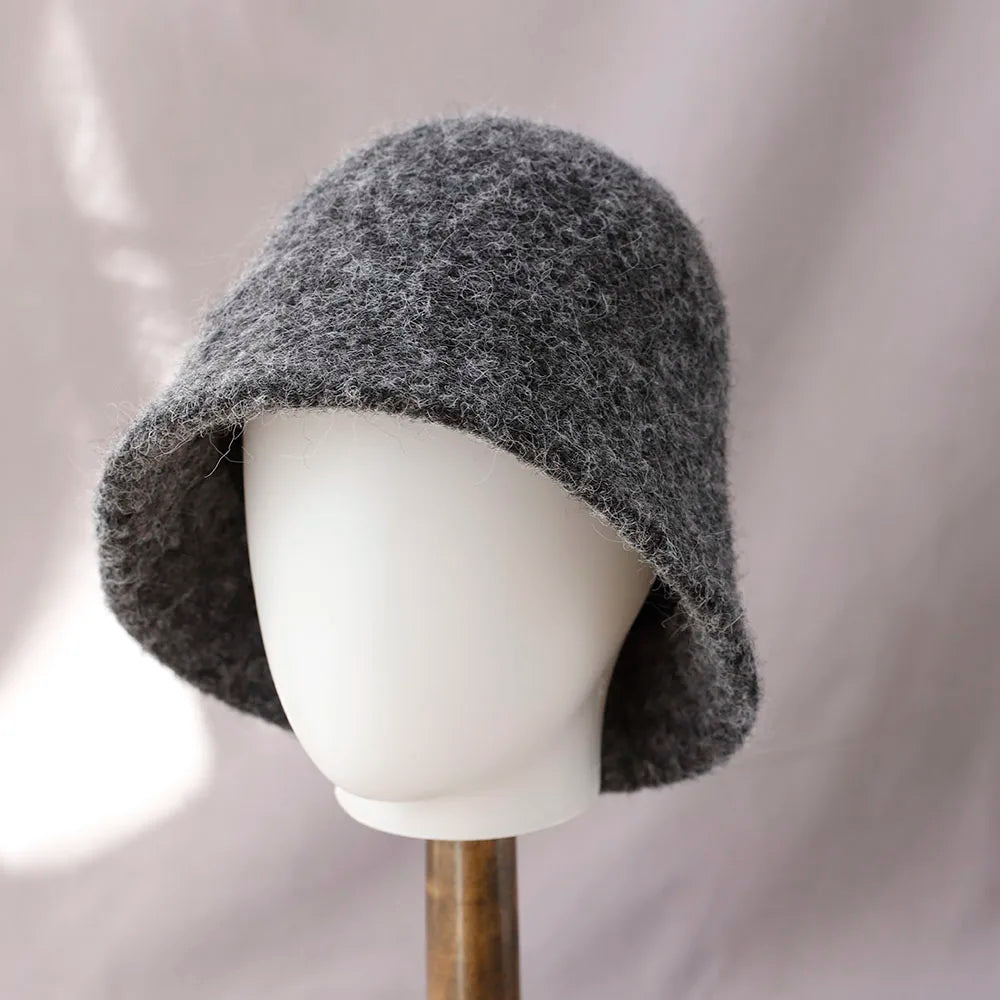 Vintage Wool Foldable Fisherman Bucket Hat