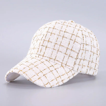 Plaid Adjustable Baseball Cap