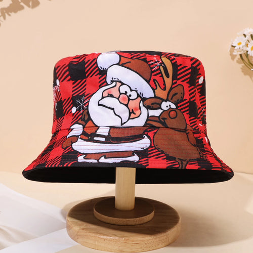 Santa Claus Printed Christmas Bucket Hat