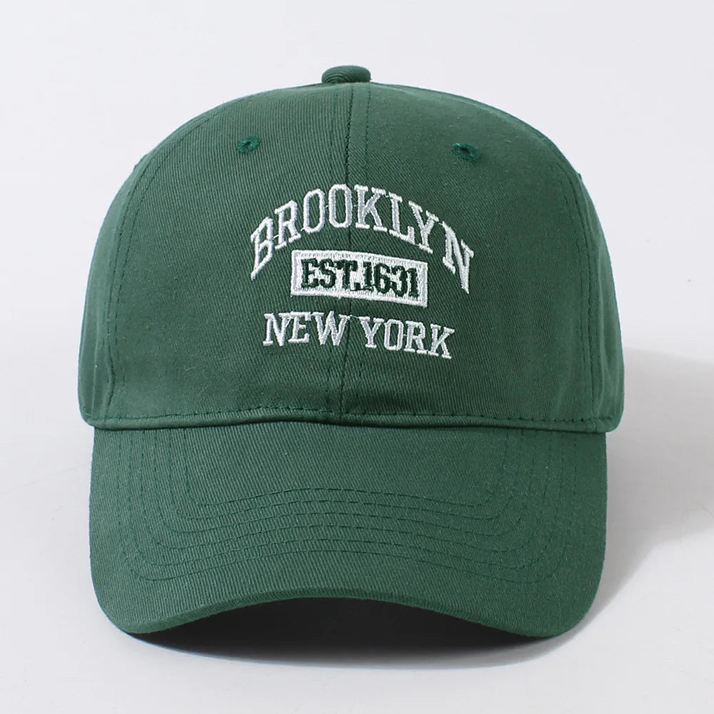 Brooklyn NY Logo Embroidered Adjustable Baseball Cap