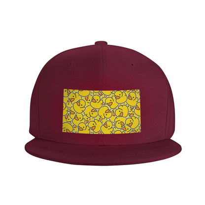 Yellow Rubber Ducks Bathtime Pattern Snapback Cap