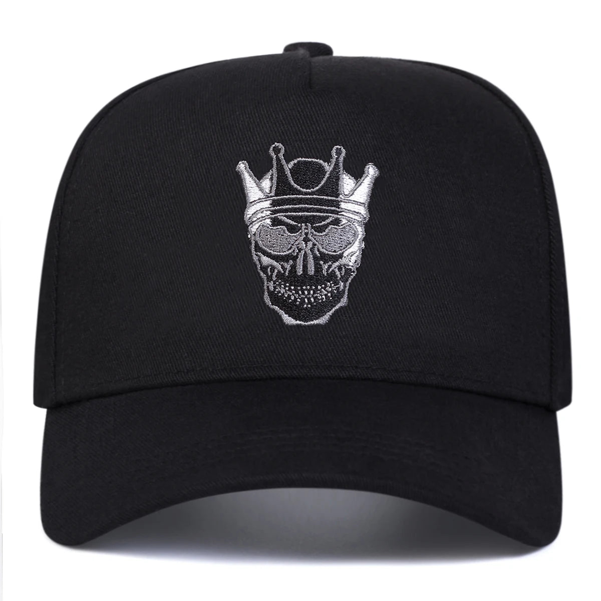Skull Crown Embroidery Baseball Cap Unisex