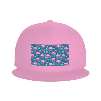 Elegant Jellyfish Marine Life Snapback Cap