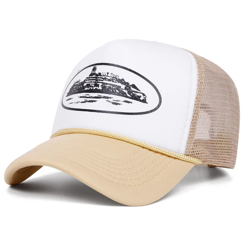 Letter Embroidery Mesh Baseball Cap