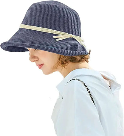 French Straw Bonnet Bucket Hat