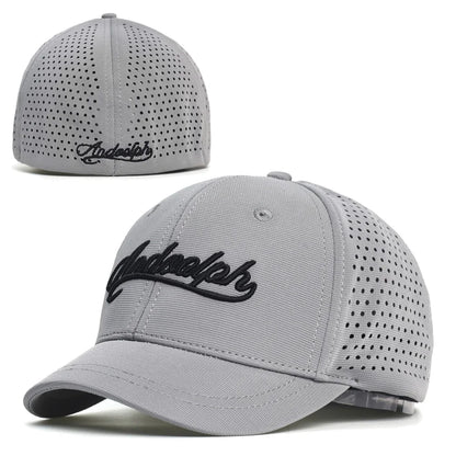 Mesh Short Brim Back Closed Baseball Cap