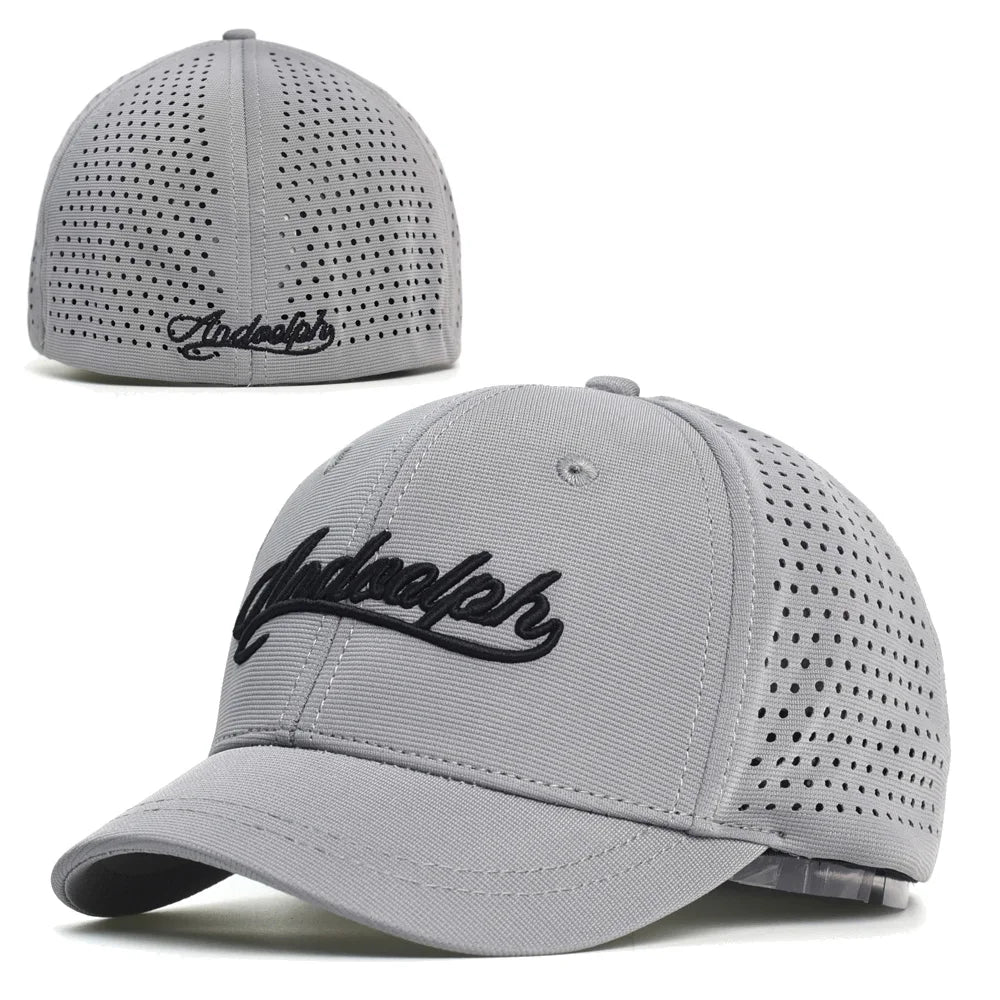 Mesh Short Brim Back Closed Baseball Cap