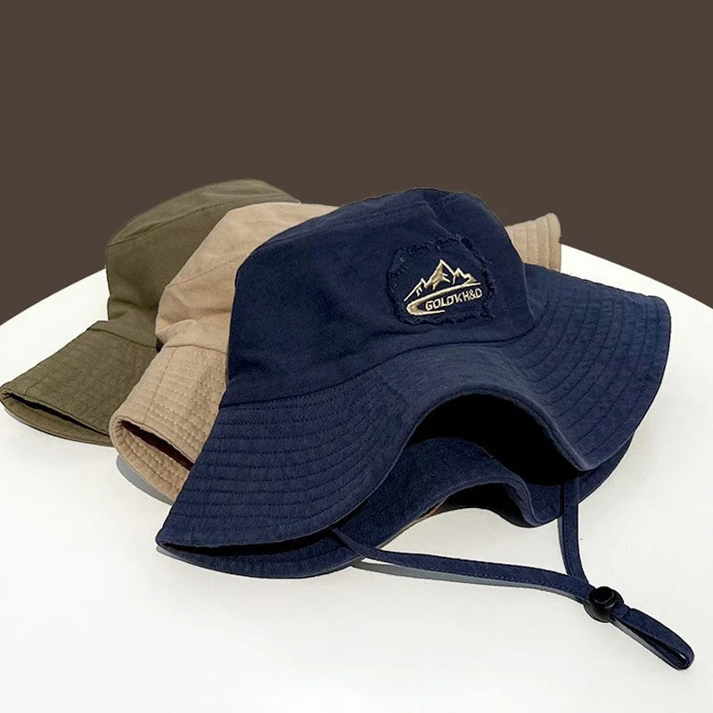 Wide Brim UV Protection Fisherman Hat Outdoor Hiking Fishing Safari Cap Unisex
