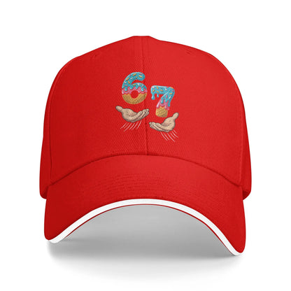 Six Seven Ice Cream Hands Meme Baseball Cap